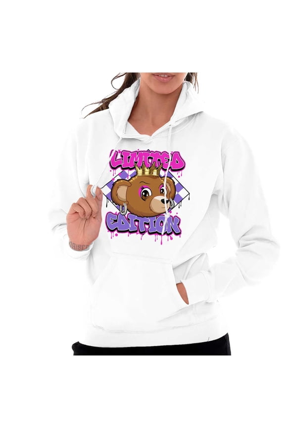 Urban Limited Edition Teddy Bear Hoodie Sweatshirt Women Brisco Brands M