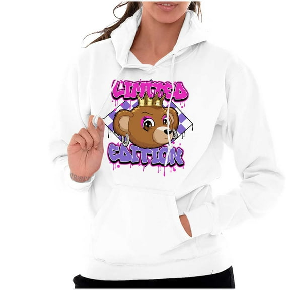 Urban Limited Edition Teddy Bear Hoodie Sweatshirt Women Brisco Brands X