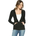 thumbnail image 1 of Urban Look Women's Casual Lightweight Thermal Zip Up Hoodies (Medium, Black), 1 of 5