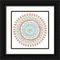 thumbnail image 1 of Urban, Mary 15x15 Black Ornate Wood Framed with Double Matting Museum Art Print Titled - Lovely Llamas Mandala I on White, 1 of 4
