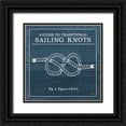 thumbnail image 1 of Urban, Mary 15x15 Black Ornate Wood Framed with Double Matting Museum Art Print Titled - Vintage Sailing Knots IV, 1 of 4