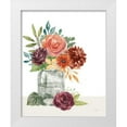 thumbnail image 1 of Urban, Mary 15x18 White Modern Wood Framed Museum Art Print Titled - Flower Fest VI Green Jar, 1 of 4