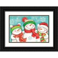thumbnail image 1 of Urban, Mary 18x13 Black Ornate Wood Framed with Double Matting Museum Art Print Titled - Let it Snow III, 1 of 4