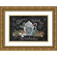 thumbnail image 1 of Urban, Mary 18x13 Gold Ornate Wood Framed with Double Matting Museum Art Print Titled - Christmas Chalk VIII, 1 of 4