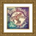 thumbnail image 1 of Urban, Mary 20x20 Gold Ornate Wood Framed with Double Matting Museum Art Print Titled - Universe Galaxy Love Makes, 1 of 4