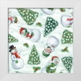 thumbnail image 1 of Urban, Mary 20x20 White Modern Wood Framed Museum Art Print Titled - Classic Snowmen Step 01A, 1 of 4