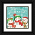 thumbnail image 1 of Urban, Mary 26x26 Black Ornate Wood Framed with Double Matting Museum Art Print Titled - Let it Snow VII, 1 of 4