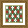 thumbnail image 1 of Urban, Mary 26x26 Gold Ornate Wood Framed with Double Matting Museum Art Print Titled - Classic Snowmen Step 05C, 1 of 4