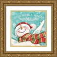 thumbnail image 1 of Urban, Mary 26x26 Gold Ornate Wood Framed with Double Matting Museum Art Print Titled - Let it Snow V, 1 of 4