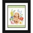 thumbnail image 1 of Urban, Mary 26x32 Black Ornate Wood Framed with Double Matting Museum Art Print Titled - Sunny Bunny I Checker Border, 1 of 4
