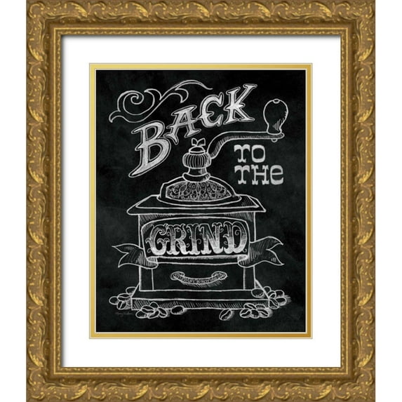 Urban, Mary 26x32 Gold Ornate Wood Framed with Double Matting Museum Art Print Titled - Back to the Grind No Border