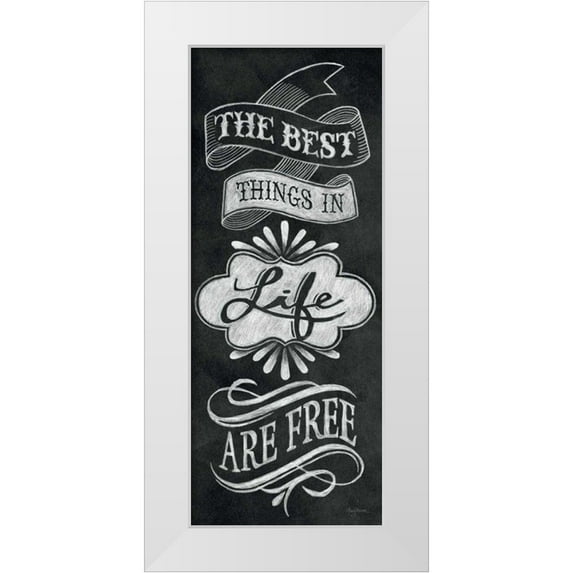 Urban, Mary 8x14 White Modern Wood Framed Museum Art Print Titled - The Best Things in Life