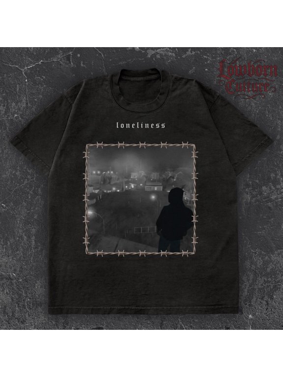 Urban Melancholy T-Shirt: Sad Boy Streetwear with Vintage Gaming Vibes