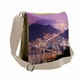 thumbnail image 1 of Urban Messenger Bag, Skyline of Busan Korea, Unisex Cross-body, by Ambesonne, 1 of 2