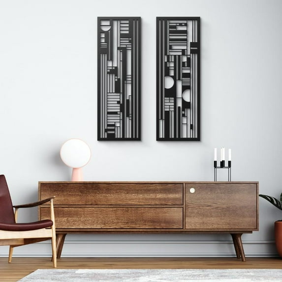 Urban Mid Century Metal Wall Art Set 2 Piece — free download