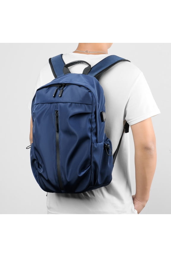 Urban Minimalist Student Men's Backpack Backpack,Blue