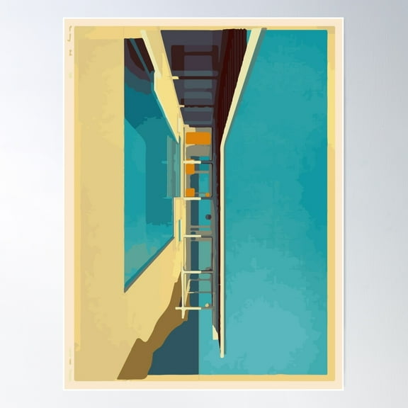 Urban Mirage Poster Wall Art, Modern Wall Decor For Living Room Bedroom, 8x12 UNFRAMED