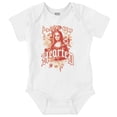 thumbnail image 1 of Urban Mona Lisa Always Cold Hearted Romper Boys or Girls Infant Baby Brisco Brands NB, 1 of 6