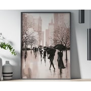 Urban Movement Poster, Poster Print, Wall Decor, Urban Movement, Cityscape, Street Art, Contemporary Art, Minimalist Design Wall Art, Modern Wall Decor, 8x12 UNFRAMED