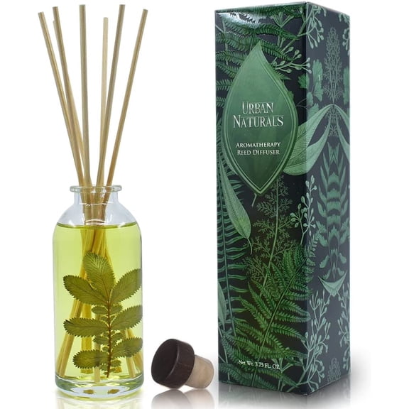 Urban Naturals Eucalyptus Sage Reed Diffuser Oil Gift Set | Eucalyptus, Sage, Mint, Lime & Cedarwood Essential Oils| Soothing & Relaxing Scent for Bathroom or Bedroom