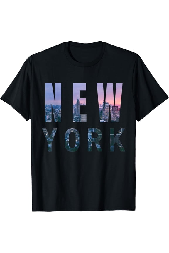Urban New York City Skyline North America Souvenir Pride T-Shirt