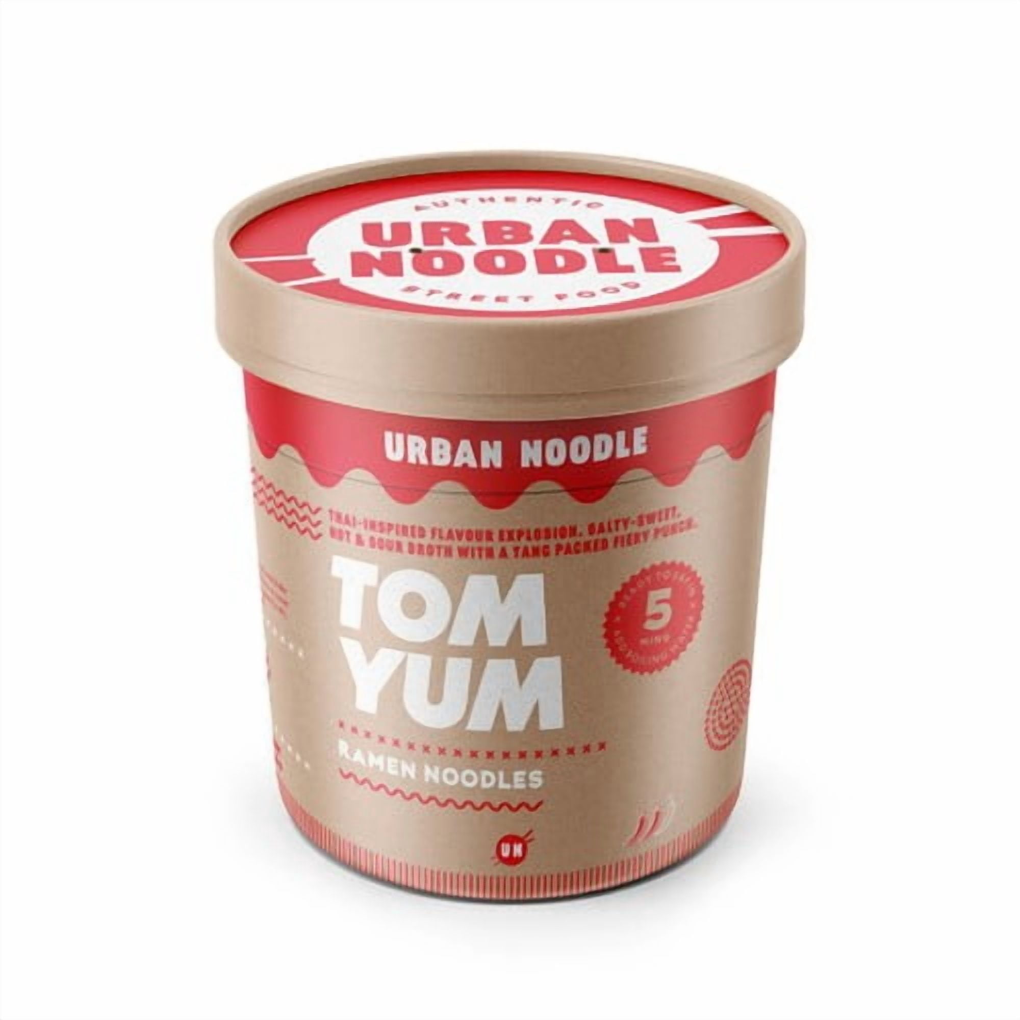 Urban Noodle Tom Yum Ramen Pot 87g, British Import (Pack of 3)