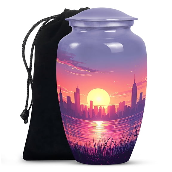 Urban Oasis - Urns For Human Ashes Large - Cremation Choice Urn - Trusted Solution for Adult Ashes - Peaceful Rest - 10 Inch