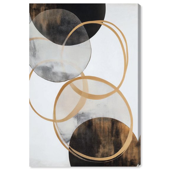 Urban Orbits I Canvas Print Black Wall Art by Art Remedy, Gallery Wrapped, 36 x 54