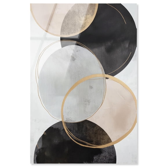 Urban Orbits III Acrylic Print Black Wall Art by Art Remedy, Ready to Hang, 36 x 54