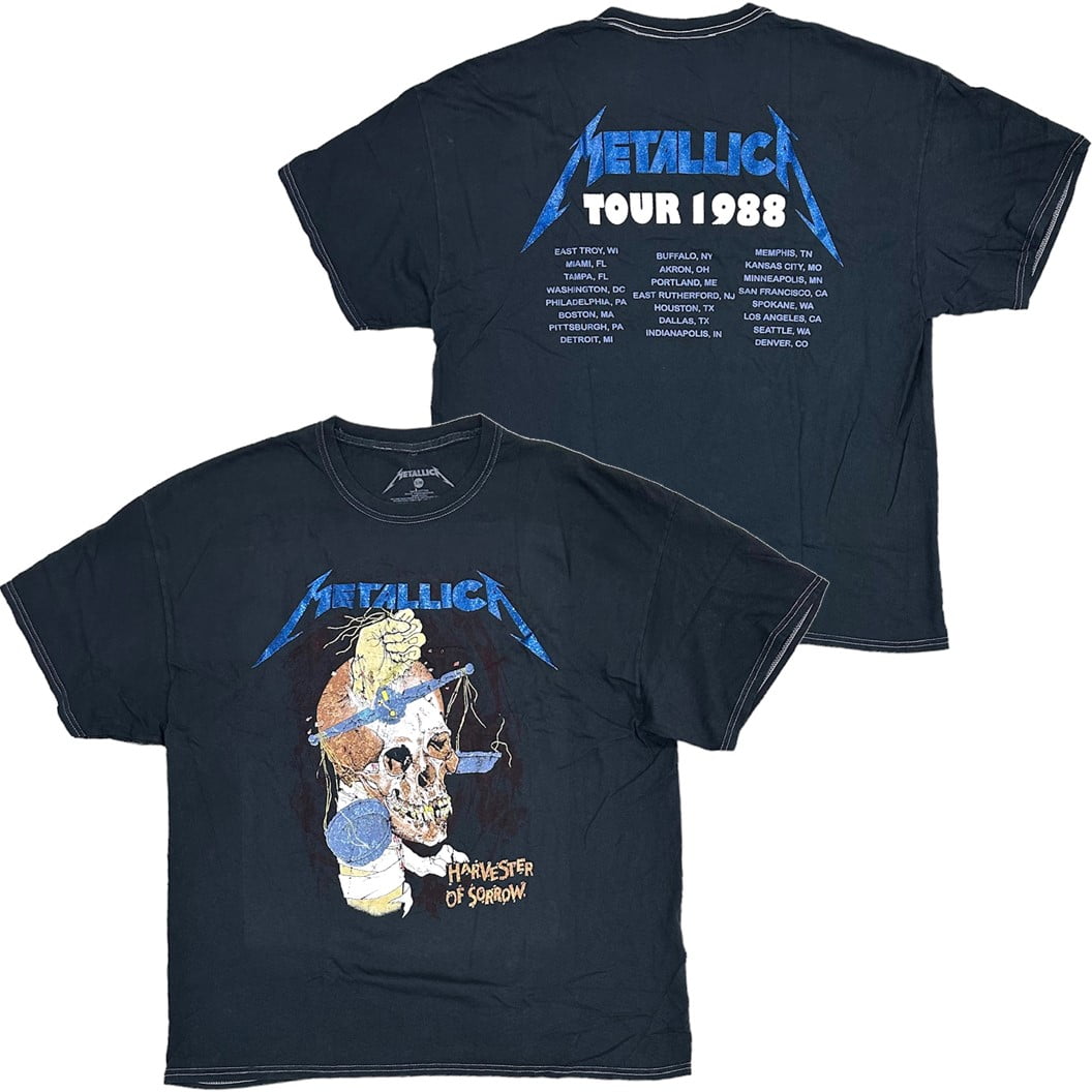 Urban Outfitters Women's X Metallica 1988 Tour Glitter Oversized