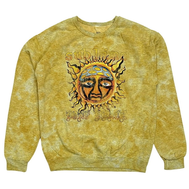 Urban Outfitters Women s X Sublime Yellow Tie Dye Distressed Print Sweatshirt Medium Yellow Tie Dye Walmart Business Supplies