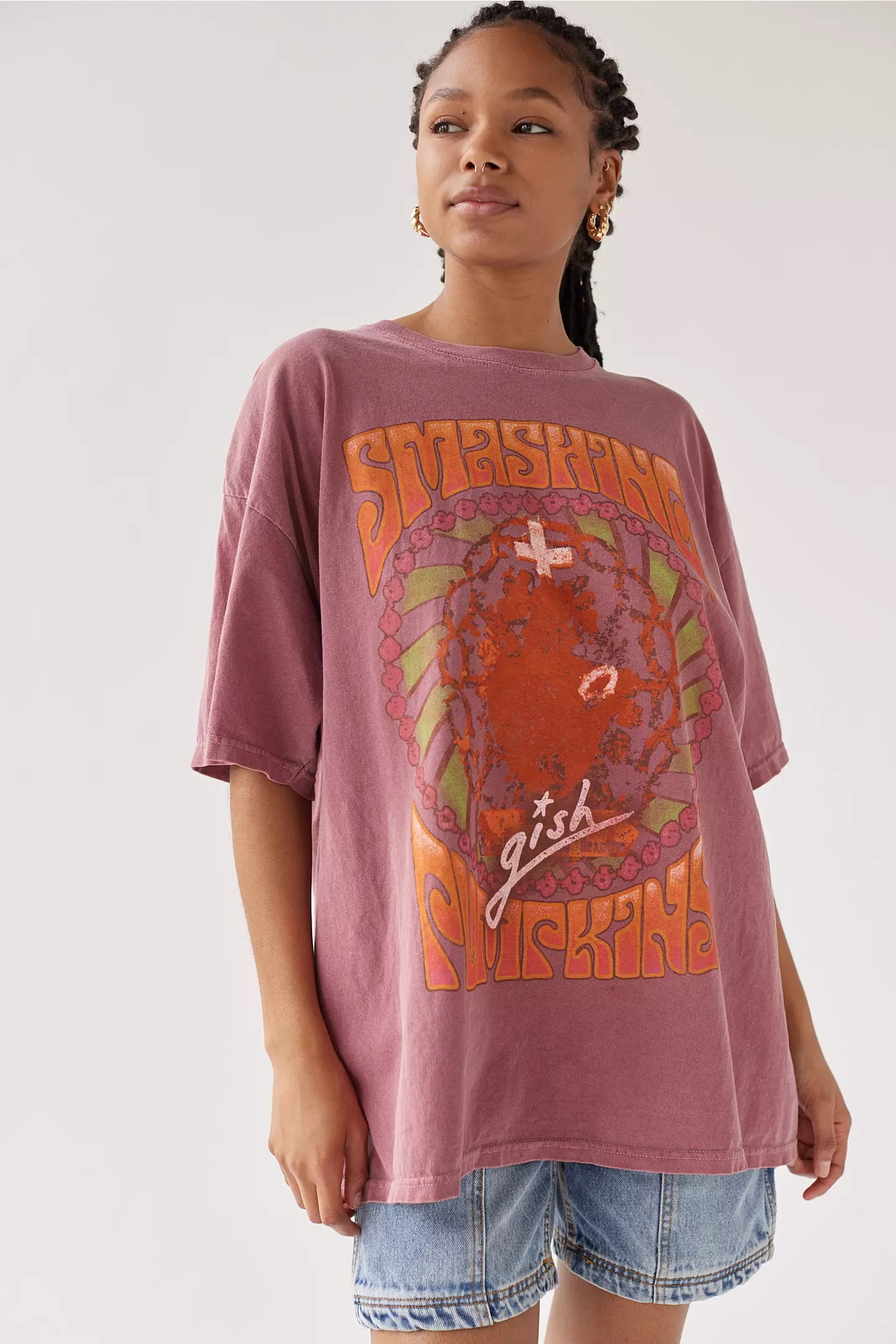 Urban Outfitters Women's X The Smashing Pumpkins Oversized Fit Tee T-Shirt Dress (Small/Medium, Burgundy Vintage Wash) - Walmart.com Urban Outfitters Women's X The Smashing Pumpkins Oversized Fit Tee T-Shirt Dress (Small/Medium, Burgundy Vintage Wash) - Walmart.com