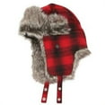 thumbnail image 1 of Urban Outfitters Wool & Faux Fur Buffalo Plaid Winter Trapper Aviator Hat, 1 of 2