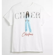 Urban Outfitters X Cher Christmas Short Sleeve Graphic Tee T-Shirt Small, White