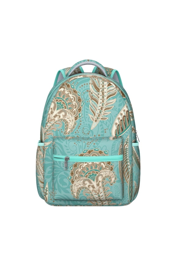 Urban Paisley Backpack – Unique Paisley Gift for College, Trendy Bookbag with Hidden Compartment, Stylish Backpack for Daily Use