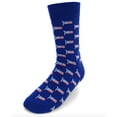 thumbnail image 1 of Urban-Peacock Men's Novelty Fun Crew Socks for Dress or Casual - American Flags - Blue, 1 of 5