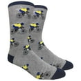 thumbnail image 1 of Urban-Peacock Men's Novelty Fun Socks - Bicycle Racer - Grey - 1 Pair, 1 of 2
