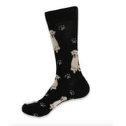 Urban-Peacock Mens Novelty Fun Socks - Dogs - Retriever in Black - 1 Pair