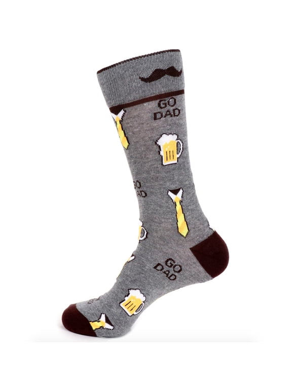 Men's Novelty Fun Socks - Go Dad - 1 Pair
