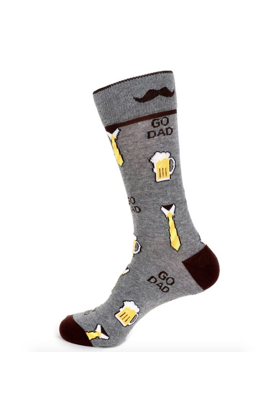 Men's Novelty Fun Socks - Go Dad - 1 Pair