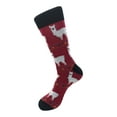 thumbnail image 1 of Urban-Peacock Men's Novelty Fun Socks - Llama Alpaca - Maroon / Burgundy - 1 Pair, 1 of 3