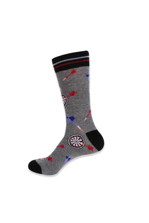 Men's Novelty Fun Socks - Throwing Darts - 1 Pair