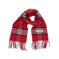 thumbnail image 1 of Urban-Peacock Soft Acrylic Unisex Scarf for Men and Women - Red Plaid, 1 of 1