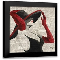 Urban Pearl Collection, Llc 12x12 Black Modern Framed Museum Art Print Titled - Women of Style Square I
