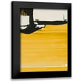 thumbnail image 1 of Urban Pearl Collection, Llc 19x24 Black Modern Framed Museum Art Print Titled - Yellow Abstract Vertical II, 1 of 5