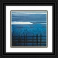 thumbnail image 1 of Urban Pearl Collection, Llc 20x20 Black Ornate Wood Framed with Double Matting Museum Art Print Titled - Indigo Forest I, 1 of 4
