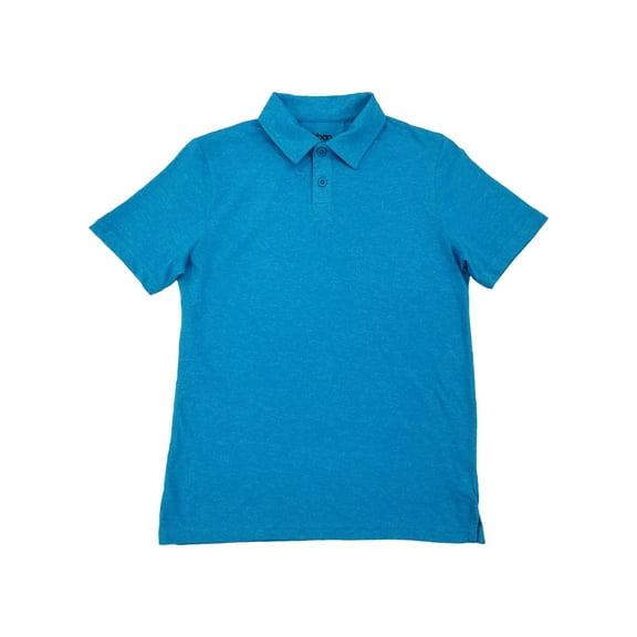 Urban Pipeline Boys Bright Blue Heather Short Sleeve Polo Shirt Small