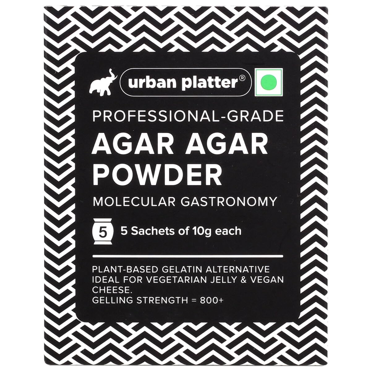 Urban Platter ProfessionalGrade Agar Agar Powder, 50G (5 Sachets Of