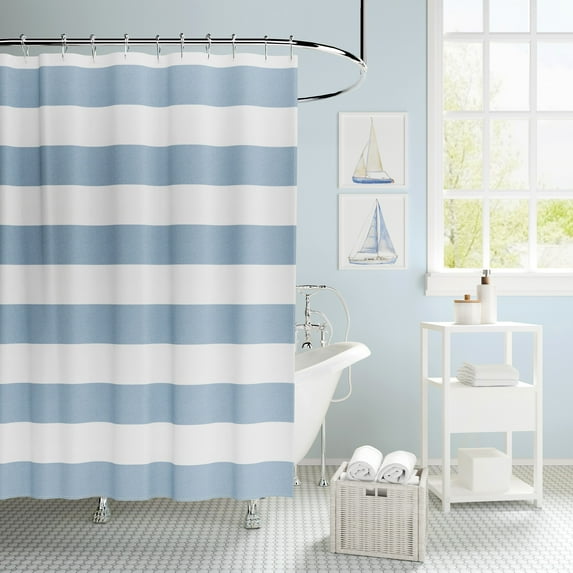 Urban Playground Blue Lavelle Shower Curtain 72"X72"