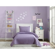 Urban Playground Kids and Teens Purple Angelietta 2-Piece Quilt Set, Twin